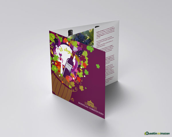 Desplegable de El Elegido dise&ntilde;ada por Questi&oacute;n de Imagen Comunicaci&oacute;n